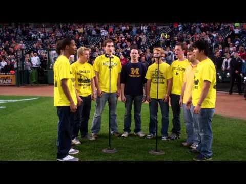 University of Michigan Men's Glee Club - Tigers National Anthem sing