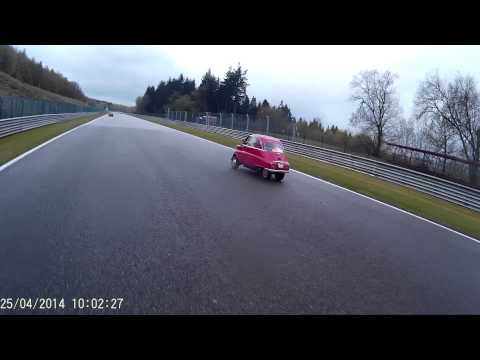 Thumbnail for BMW Isetta run around Spar circuit, Belgium, Belgium micro car club.. by BMW, Car, BMW Isetta, Isetta