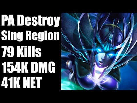 Phantom Assassin Destroy 78 kills | Radiant throw game | Dota 2 Gameplay 2017