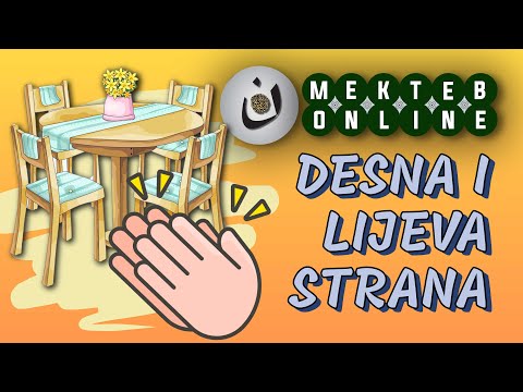 DESNA I LIJEVA strana, kako se ponašamo za SOFROM 9. epizoda | 1. razred MEKTEB ONLINE