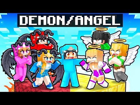 OMG! Angel/Demon Family in Minecraft?!