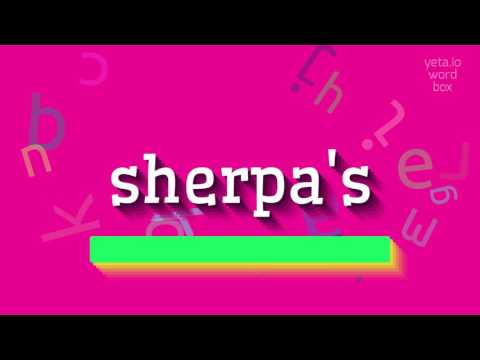 SHERPA'S - HOW TO PRONOUNCE IT? #sherpa's