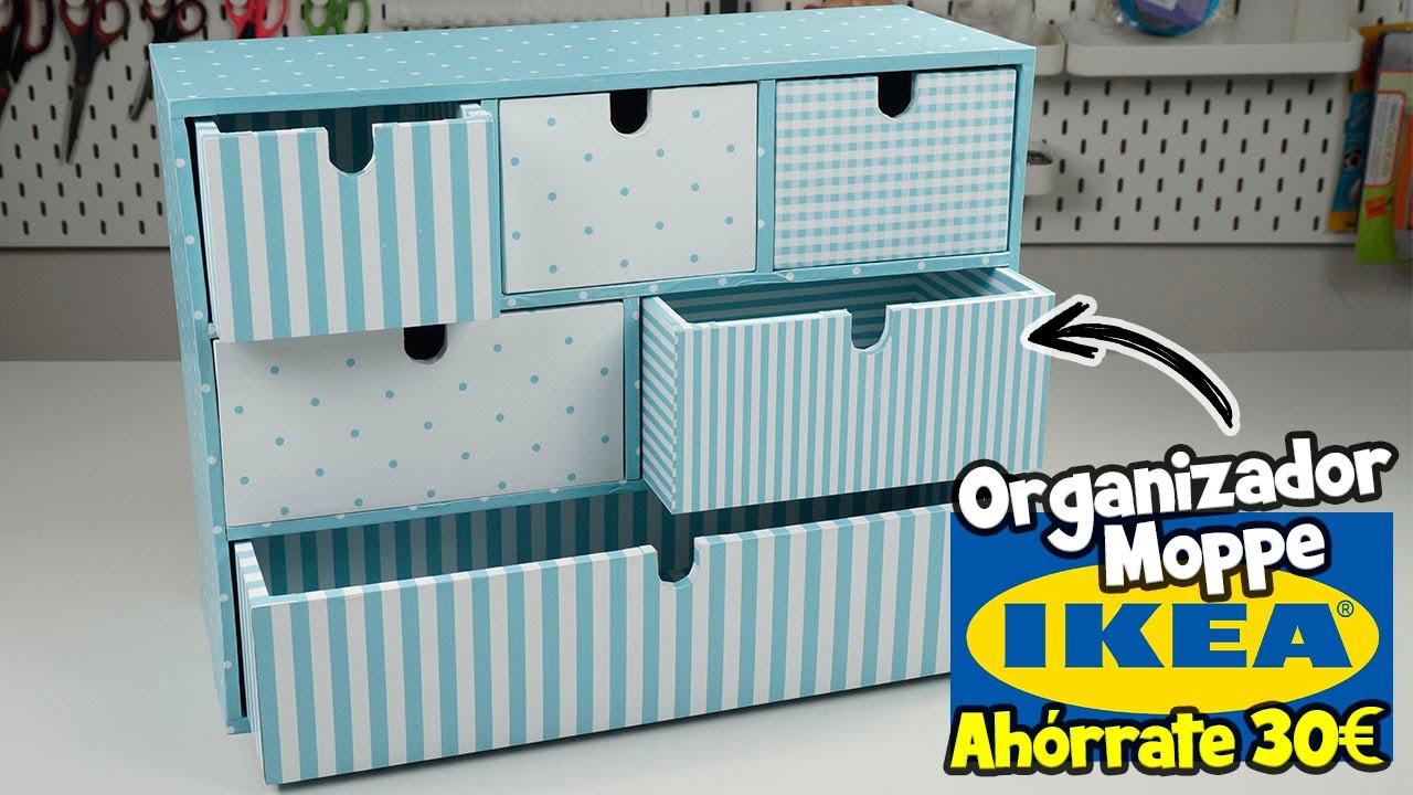 Organizador de escritorio Moppe de Ikea de cartón