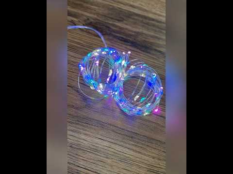 LED гірлянда новорічна 100LED 10м кольорова RGB 8 режимів з димуванням від USB з пультом ДУ