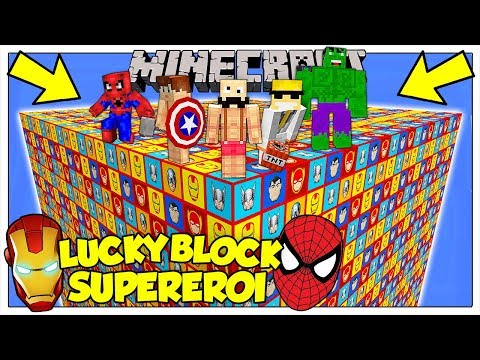 LA SFIDA DEI LUCKY BLOCK GIGANTI DEI SUPEREROI! - Minecraft ITA