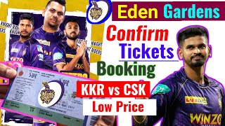 KKR Tickets Booking full Details/Procedure || IPL Tickets Pickup/Home delivery || KKR vs CSK ticket