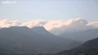 微速度撮影～谷川岳の雲波～