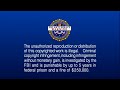 FBI Anti Piracy Warning Screen Warner Home Video 2008 Blu Ray