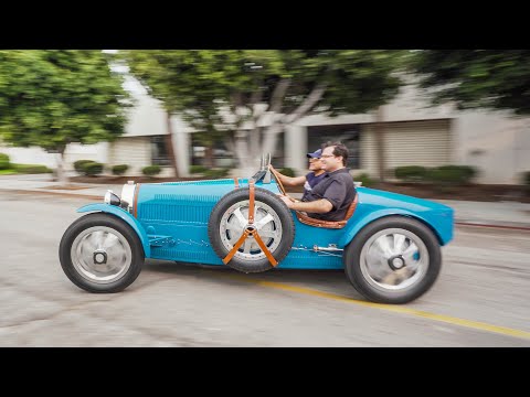 TEST DRIVING A LIFE SIZE BUGATTI TYPE 35! || Manny Khoshbin