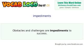 Video thumbnail for impediments