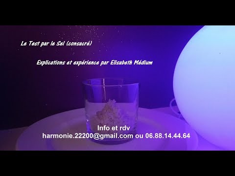 Elisabeth Médium ~ Le Test du Sel (consacré)