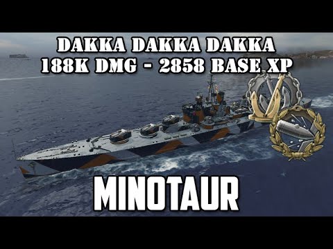 Finndamage's WoWs - Minotaur - Dakka dakka dakka - 2858 base xp