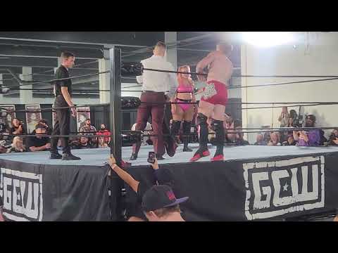 Charles Mason and Blake Christian vs Bussy aka Allie katch and Effy Gcw Fight Club part 1 #wrestling