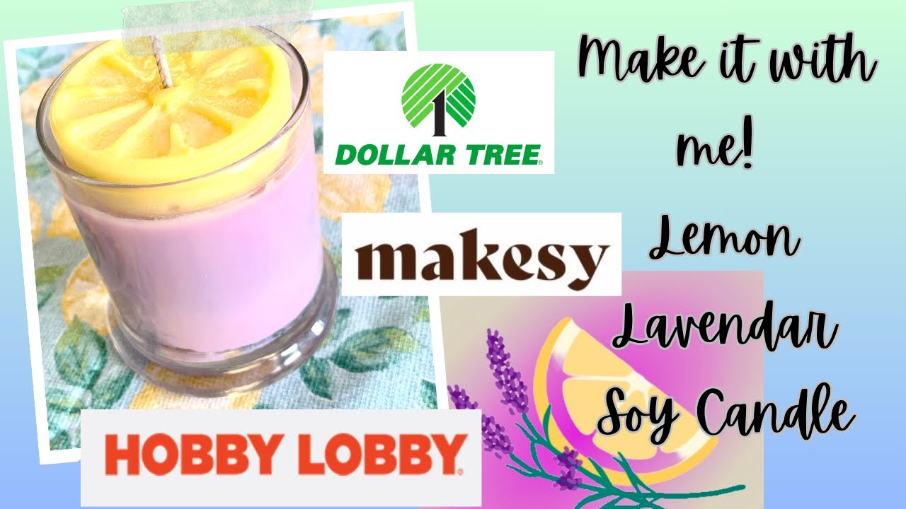 Make it with me! Lemon Lavender 3D cute soy candle |  Haul | How to make candles