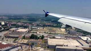 preview picture of video 'Boeing 737-800 landet in Friedrichshafen'