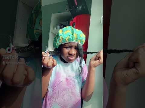 When you get heat damage after straightening your natural hair #shorts