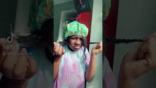 When you get heat damage after straightening your natural hair #shorts