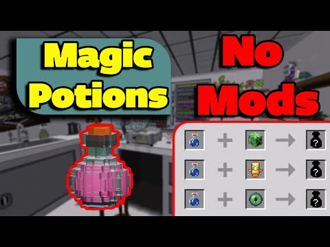 How to make Magic potions in minecraft bedrock edition ! ( No Mods )