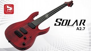 Video thumbnail for 7-ми струнная электрогитара Solar A2.7 (гитара от Ola Englund ) by PopMusicRu