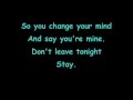 Hurts - Stay - lyrics 