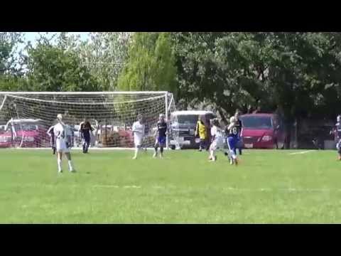 2014-04-19 - Isabel Liu scoring 2 goals in soccer scrimmage vs U10 team