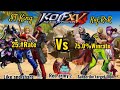 KOF XV IT King Lori Sylvie Blue Mary VS KOF RrR Ramón Rugal Atheña