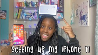 Setting up my iphone 11