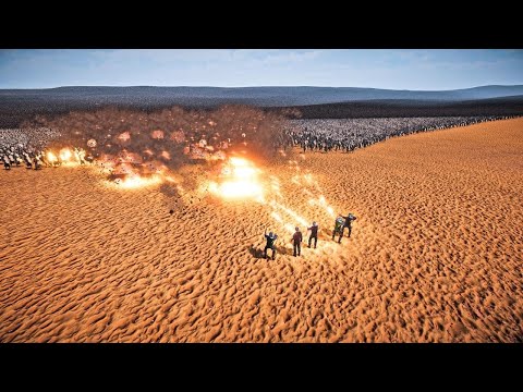 5 SUPER FIREBOMB ARCHERS VS 2,000,000 PERSIAN ARMY - Ultimate Epic Battle Simulator 2 | UEBS 2
