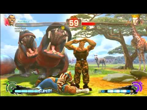 SSF4 Rank Match  cab55sei (BO)  vs  Momome (GU)