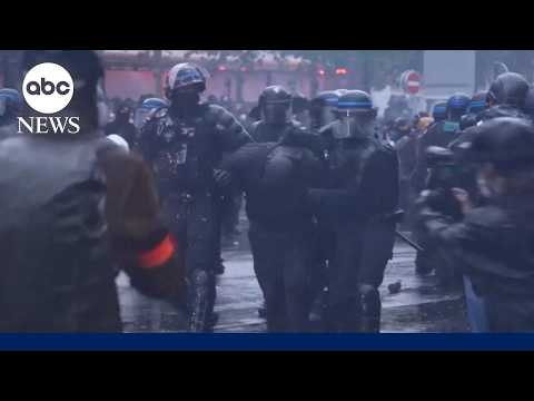 Violent protests across Europe
