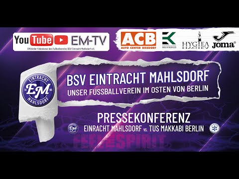 Pressekonferenz - 15.Punktspiel Oberliga - Eintracht Mahlsdorf vs TUS Makkabi (04.12.22)