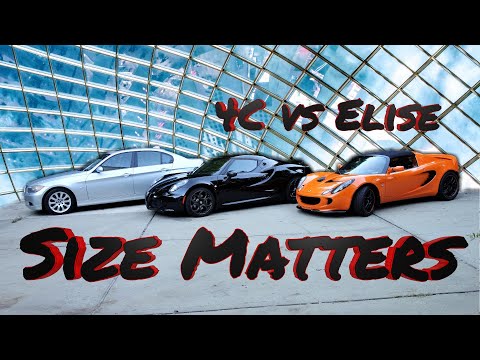 Lotus Elise and Alfa 4C - Size Matters!
