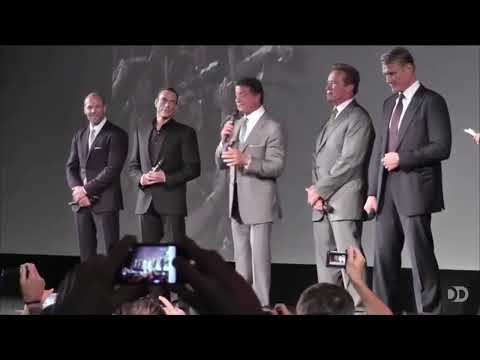 The day Sylvester Stallone, Van Damme, Jason Statham, Arnold Schwarzenegger and Dolph Lundgren met