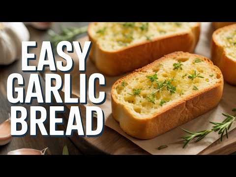 J'ai préparé une recette de pain à l'ail super rapide