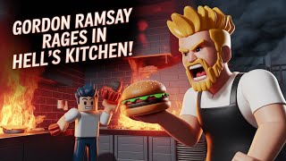 🔥Gordon Ramsay RAGES in Hell’s Kitchen?! | Roblox Chaos & Kitchen Fails! 🍳😂