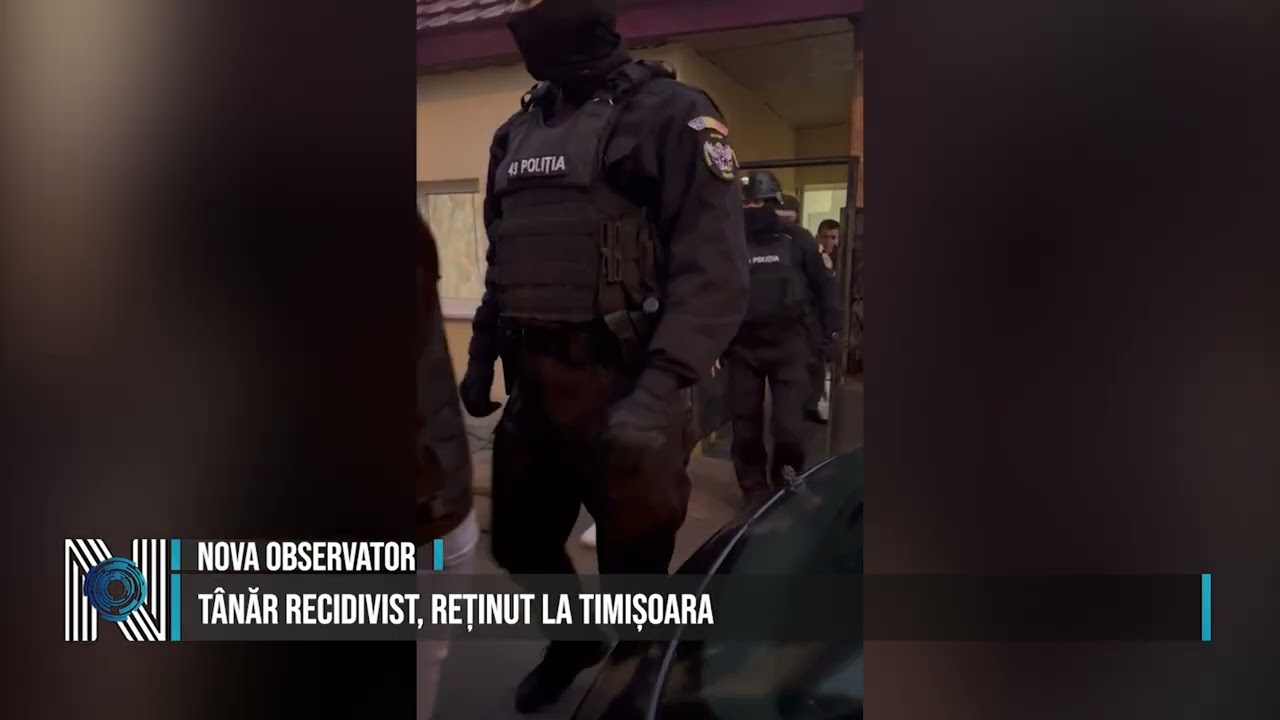 TÂNĂR RECIDIVIST, REȚINUT LA TIMIȘOARA