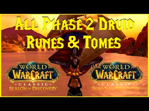 Season of Discovery: All Phase 2 Druid Runes & Tomes