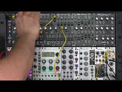 Patching a typical East Coast modular synth voice
