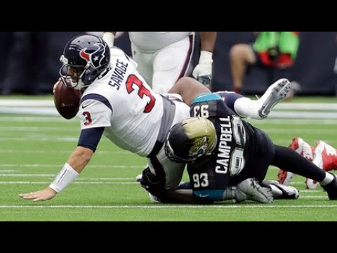 09/10/2017 - week 1 - Calais Campbell breaks Jaguars' record for most sacks by one player in a sing