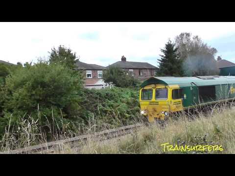 Freightliner Class 66 No's. 66545 + 66607 on 0K99 Hope Sdgs - Crewe BH on 17.10.15 - HD