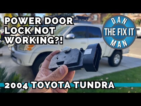 2004 - 2006 Toyota Tundra Power Door Locks Not Locking!? Door Lock Actuator Replacement - EASY DIY!