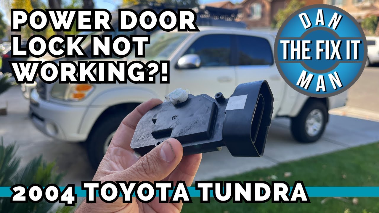 2004 - 2006 Toyota Tundra Power Door Locks Not Locking!? Door Lock Actuator Replacement - EASY DIY!