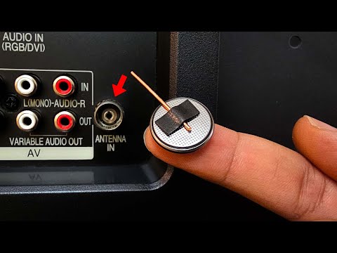 Insert a Coin Battery into the TV and all the channels in the world will be unlocked Antenna Booster