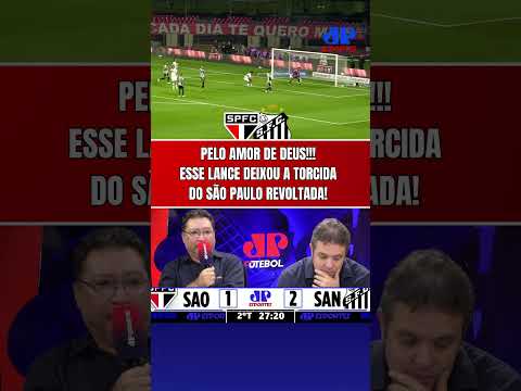 NÃO É POSSÍVEL!!! OLHA ESSE GOL PERDIDO QUE REVOLTOU A TORCIDA DO SÃO PAULO CONTRA O SANTOS!