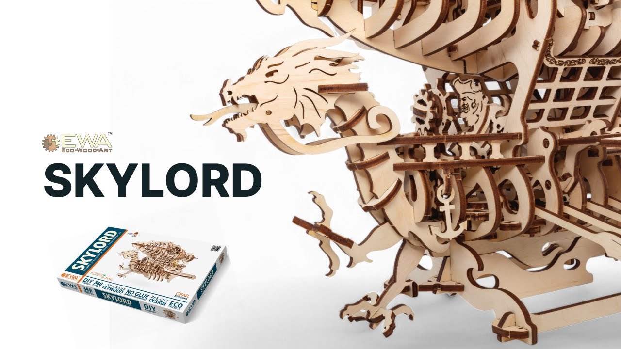 Eco-Wood-Art Construction kit Airship Skylord