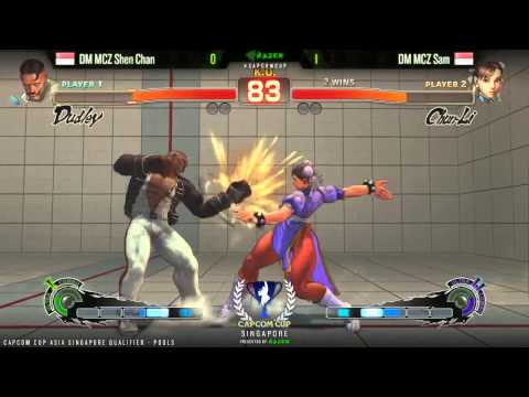 SSF4AE DM MCZ Shen Chan vs DM MCZ Sam - CAPCOM-Cup Asia SINGAPORE Qualifiers