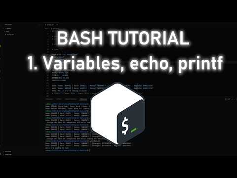 Bash Tutorial Ep 1 Variables Echo Printf