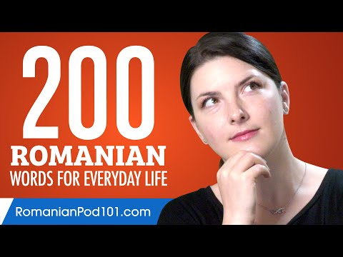 200 Romanian Words for Everyday Life - Basic Vocabulary #10