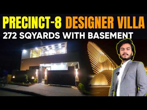 Precinct 8 Designer Villa 272 Sq. Yards with Basement – Luxury Living | Bahria Town Karachi