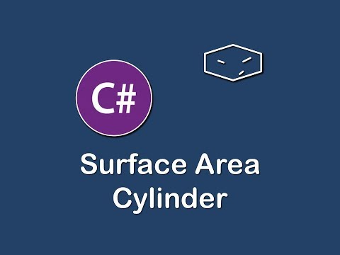 surface area of cylinder in c